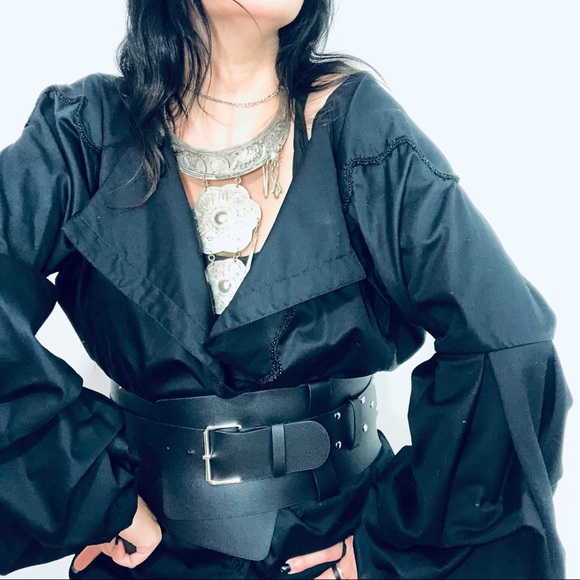 johanna ortiz Tops - Johanna Ortiz Black Anna Beth Shirt